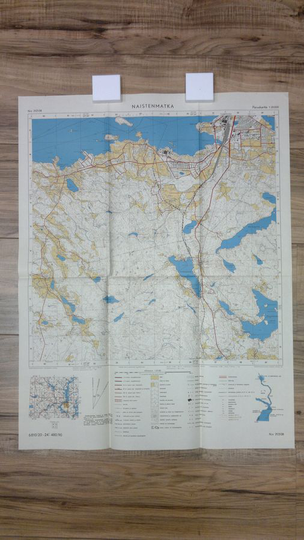 A ym. Mikkola (kartoitus) : Naistenmatka 1:20000 n:o 2123 08