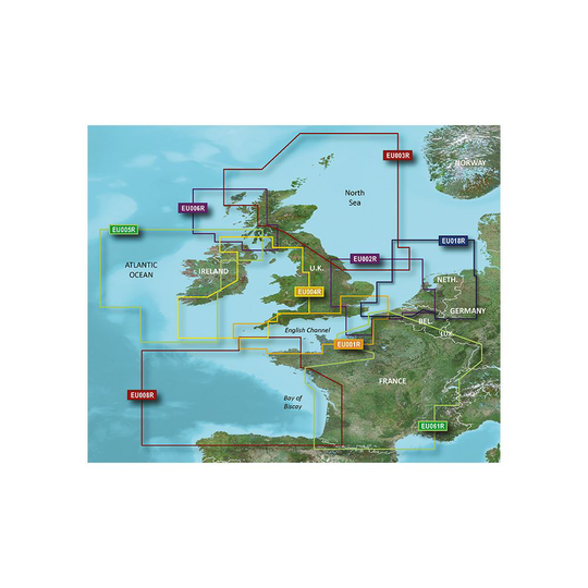Garmin UK-Belux Inland microSD™/SD™-kortti: HXEU002R, Kartat & Ohjelmistot