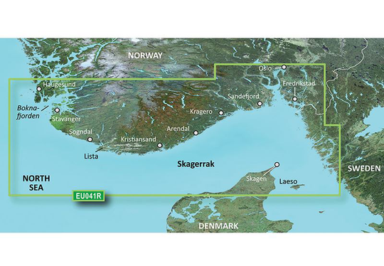 Garmin Oslo-Skagerak-Haugesund - BlueChart g3 Vision mSD/SD, Kartat & Ohjelmistot