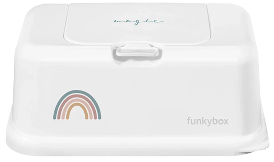 Funkybox Säilytysrasia Kosteuspyyhkeille Rainbow