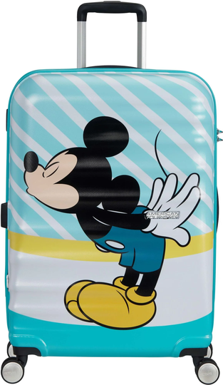 American Tourister Disney Spinner Matkalaukku 64L, Mickey Blue Kiss