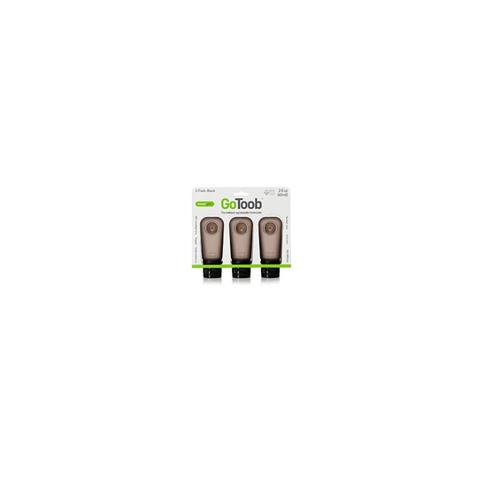 Humangear GoToob 60 ml 3 Pack tuubi nesteille musta