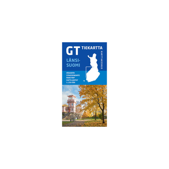 GT tiekartta Länsi-Suomi, 2018, 1:250 000