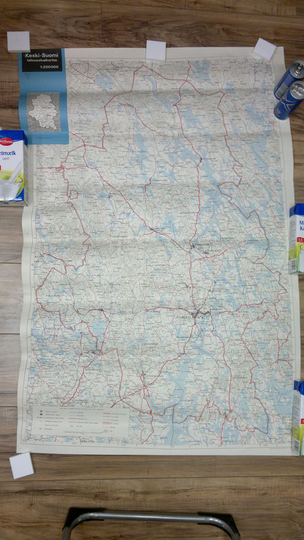 Keski-Suomi talousaluekartta 1:200000