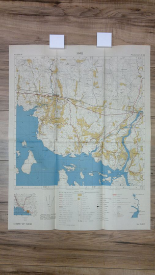 V Lappalainen (kartoitus) : Simo 1:20000 n:o 2543 01