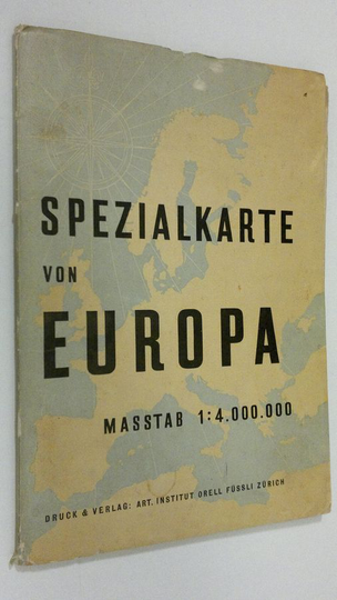 Spezialkarte von Europa : masstab 1:4.000.000