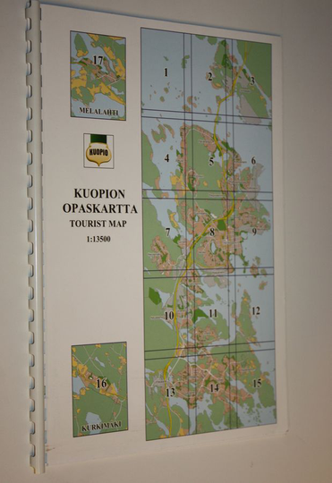 Kuopion opaskartta = tourist map 1:13500